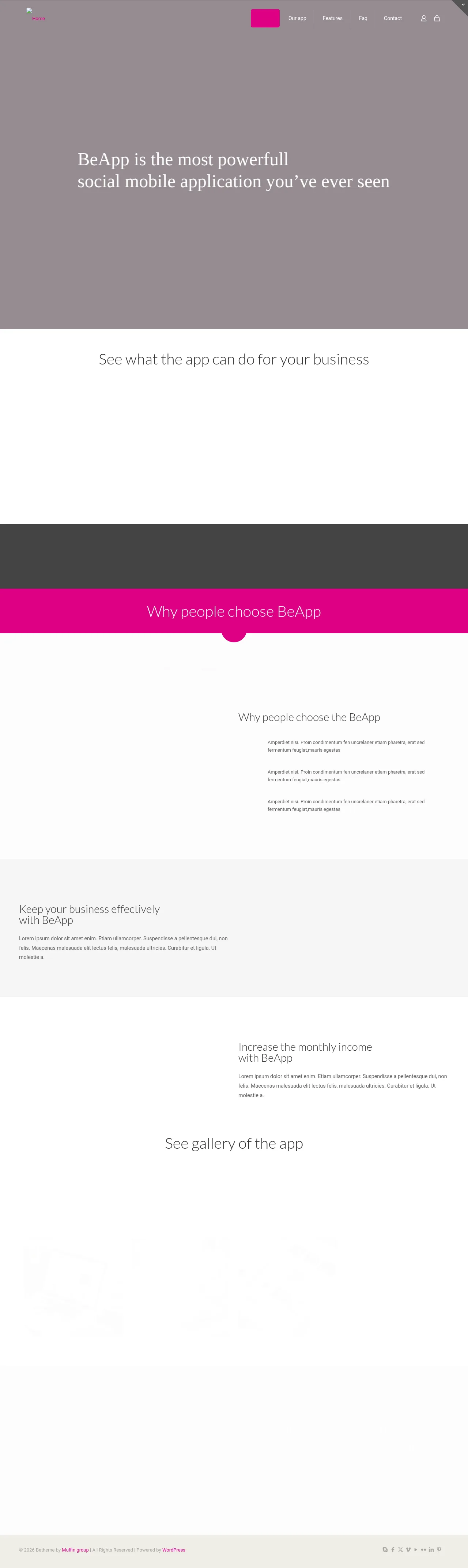 App Landing Page